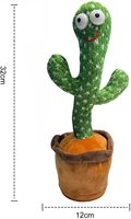 Cactus dansant, jouet électronique en peluche douce avec éclairage et chant, répète ce que vous dites pour les familles