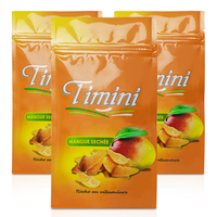 Emballage en sachet refermable en plastique avec fermeture éclair, en aluminium et en mylar, pour fruits secs congelés de qualité alimentaire, sachet debout
