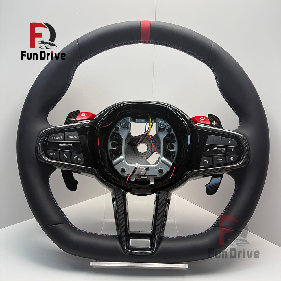 Full leather+Carbon Fiber Trim