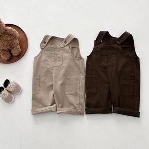 Vente en gros d'hiver pour enfants garçons, salopette décontractée unie en spandex/polyester, toile respirante, <span class=keywords><strong>pantalon</strong></span> <span class=keywords><strong>cargo</strong></span> long - Product Image 2