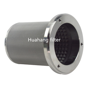 Élément filtrant de fibre en métal fritté Offre Spéciale plissé par filtre personnalisable élément filtrant plissé avec le bas Pirce - Product Image 5