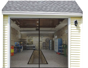 Cortina Magnética para Puerta de Garaje de Alta Resistencia, Tamaño Personalizado, Malla de Fibra de Vidrio de Alta Calidad, Diseño Moderno, Resistente a Insectos, 1 Año de Garantía - Product Image 2