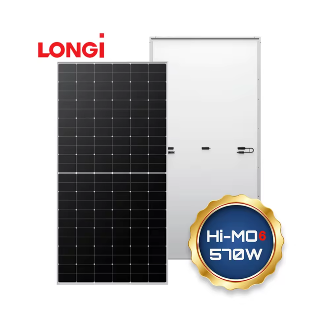 Top Brand Longi Hi-Mo6 LR5-72HTH-600M Photovoltaic Panels Half Cell 580W 585W 590W 595W 600W Solar Panel