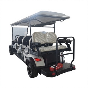 รถกอล์ฟไฟฟ้าสีขาว 8 ที่นั่ง สำหรับขับขี่ออฟโรด - Product Image 6