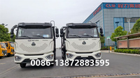 Howo Euro 3 Conduite à droite 12-18m ³ Camion compacteur à ordures 12000kg Poids 18cbm Capacité Transmission manuelle Carburant diesel 4x2