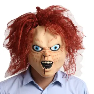 Minthson atacado halloween assustador boneca máscara masquerade cosplay máscara
