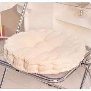 สีพื้นเสื่อทาทามิเสื่อทาทามิแบบหนา40*40ซม. 45*45ซม. 50*50ซม. แผ่นรองเก้าอี้สำนักงานผ้าคอร์นนุ่มหนา8ซม. - Product Image 4