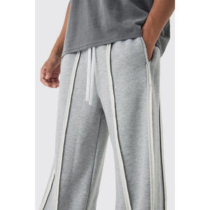 <span class=keywords><strong>Pantaloni</strong></span> da Jogger da uomo con Patchwork <span class=keywords><strong>grigi</strong></span> di alta qualità con cuciture a vista <span class=keywords><strong>larghi</strong></span> <span class=keywords><strong>pantaloni</strong></span> della <span class=keywords><strong>tuta</strong></span> da uomo - Product Image 3