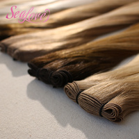 OEM ODM 50g 100g Extensions de cheveux humains doublement nouées à la main, fabrication de trames nouées à la main