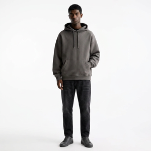 100% Cotton Men Hoodies & Sweatshirts Long Sleeve Boxy Fit Heavy <b>Weight</b> <b>Blank</b> Thick French Terry 500GSM Hoodies - Product Image 1