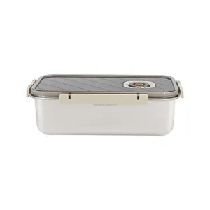 Luxury 3500ml Stainless Steel Food Storage Container Set Vacuum Leak-Proof with Hanging Feature Camping Preserving Condiments