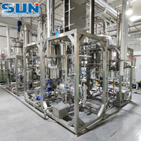 Extracteur d'huile de chanvre de type skid-mounted, facilement assemblable, de la marque SUN, pour petites unités de production.