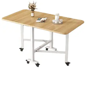 Mesa de <span class=keywords><strong>Comedor</strong></span> Plegable para el Hogar al por Mayor, Mesa Plegable para Escuela, Muebles Comerciales Modernos de Madera que Ahorran Espacio con Freno - Product Image 1