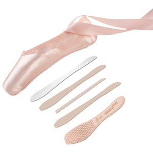 Scarpe da ballo da donna all'ingrosso: Scarpette da <span class=keywords><strong>punta</strong></span> con cinturini, suola morbida, per esibizioni e pratica, con suola in pelle - CN - Product Image 5