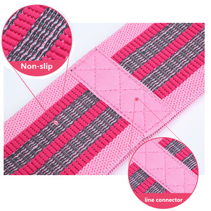 Premium Elastic Fabric Cotton Yoga Hip Resistance <b>Bands</b> Set for Adjustable Sports <b>Workout</b> Equipment and Strength Training - Product Image 2