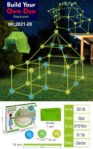 Blocs de Construction éducatifs pour enfants, jouets créatifs, roulettes à tige, Tunnels, tentes, en plastique - Product Image 5