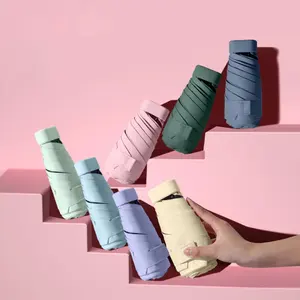 Nuovo Ombrello Pieghevole <span class=keywords><strong>a</strong></span> Sei Sezioni 2022, Protezione UV, Ombrello Tascabile da Donna, Leggero e Facile da Trasportare, Idea Regalo - Product Image 1