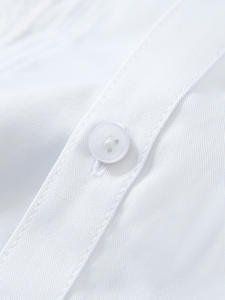 ChenYue personnalisé filles blanc uniforme <span class=keywords><strong>scolaire</strong></span> hauts à manches longues chemise <span class=keywords><strong>en</strong></span> coton avec dentelle enfants <span class=keywords><strong>en</strong></span> gros OEM vêtements de printemps - Product Image 5