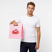 Sac fourre-tout personnalisé en papier d'art de luxe écologique avec poignées en corde de coton, ruban et pelliculage UV pour boutique de vêtements, exposition, logo Binglan