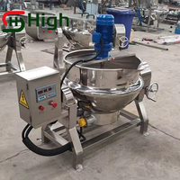 Sauce au caramel et chili planétaire inclinable Confiture de fruits Pâte de haricots Cuisson Mélangeur Pot Machine Cuisinière à gaz électrique avec agitateur