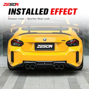Diffuseur arrière en fibre de carbone sèche style CT 3 pièces pour BMW M2 G87 Coupé 2023+ - Product Image 2