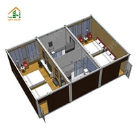 Maison conteneur modulaire pliable de haute qualité - Solution écologique, ignifuge et étanche pour bureau préfabriqué