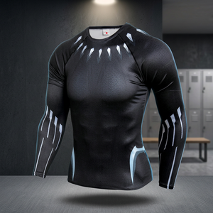 T-shirt à manches longues pour homme, de Sport, de Gym et de Fitness, sur mesure, Punisher Rashgard, nouveauté 2020 - Product Image 2