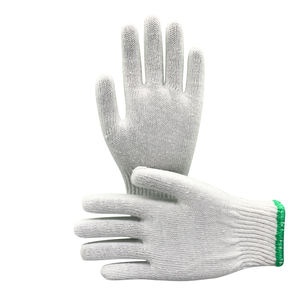 Guantes de lana de algodón tejido para construcción, Guantes de trabajo de seguridad, suaves, 21-23cm, venta al por mayor, China - Product Image 1