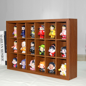 18-lưới MDF khung gỗ hiển thị Kệ thủ công lưu trữ sáng tạo tổ chức với con số nhỏ và hộp bóng thu nhỏ - Product Image 4