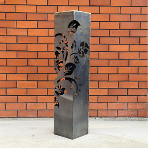 Lámpara de Exterior de Metal para Jardín, Caja de Iluminación de Acero Corten - Product Image 5