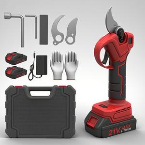 Tijeras de Podar Inalámbricas Rojas de 21V Max, 30 mm, Sin Escobillas, Recargables, con Batería de Litio, para Diestros - Product Image 2