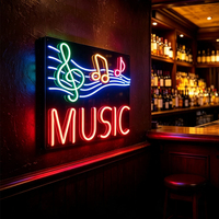 Letrero de Neón LED Personalizado para Bar Musical de Fábrica JXin, Letrero de Neón con Logotipo Personalizado al por Mayor para Decoración de Pared de Discoteca, Pub, Bar de Cócteles