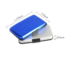 جراب للجيب مضاد للماء لحمل بطاقة الهوية للأعمال المهنية محفظة معدنية ملونة من الألومنيوم للرجال والنساء من نوع الأجهزة - Product Image 6