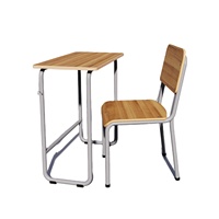 Ensemble de mobilier scolaire ZOIFUN, chaise et bureau de classe, haute qualité, pour écoles primaires