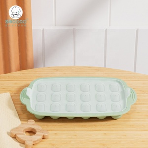 Silicoco 3D uống <span class=keywords><strong>Ice</strong></span> <span class=keywords><strong>Ball</strong></span> Cube <span class=keywords><strong>Maker</strong></span> khuôn hình cầu hình vuông Silicone <span class=keywords><strong>Ice</strong></span> Cube khay Pallet moldes với nắp Tủ đông khay - Product Image 4