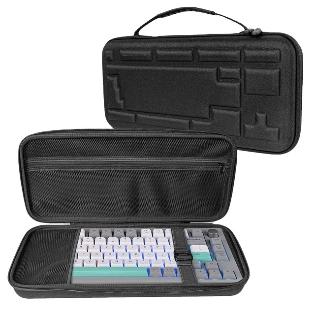 Black EVA Waterproof Storage Case with Embossing for Keyboard