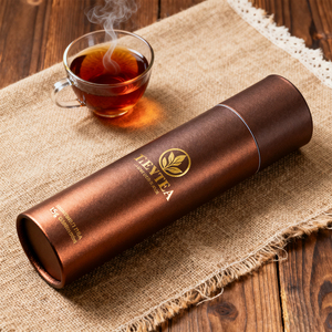 Custom Gold Foil Round Tube Box Biodegradable CMYK Craft for Black <strong>Tea</strong> Leaf <strong>Tea</strong> Flower <strong>Tea</strong> Organic Food <strong>Packaging</strong> Paper Tube - Product Image 4