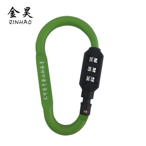 Candado de combinación de aleación de aluminio Jinhao, gris, reiniciable, para bolsos y maletas - Product Image 2