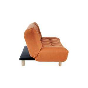 Moderno sofá <span class=keywords><strong>cama</strong></span> de tela <span class=keywords><strong>naranja</strong></span> de 3 plazas para muebles elegantes de sala de estar - Product Image 5