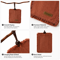 Sachet parfumé ventilé à suspendre, mini-sachet vide personnalisé pour huile parfumée, sac de parfum pour voiture et voyage