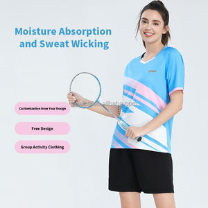 เสื้อฟุตบอลฤดูร้อนคุณภาพสูงสำหรับทุกเพศ สามารถปรับแต่งได้ตามต้องการ รับผลิตแบบ OEM ชุดกีฬาฟุตบอล เน็ตบอล แบดมินตัน - Product Image 1