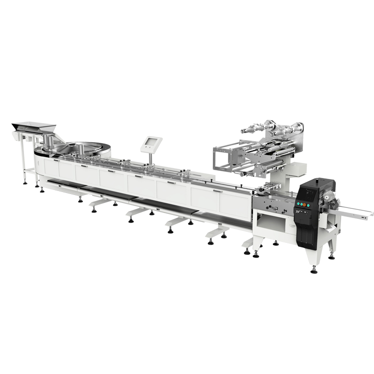 Автоматическая проект полностью автоматизированный крен Вафли с поворотный диск блок упаковочная линия