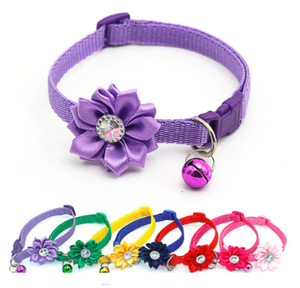 Bell flower-shaped jewelry collar dog cat pet collar