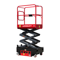 Plateforme élévatrice à ciseaux électrique, plateforme de travail en hauteur, plateforme mobile, échafaudage, plateforme de travail surélevée, acier inoxydable, 240 kg