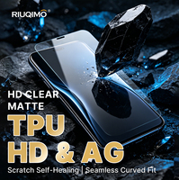 Film protecteur d'écran en hydrogel TPU auto-réparateur mat HD transparent, couverture intégrale, anti-rayures, flexible 3D, universel pour téléphone et tablette