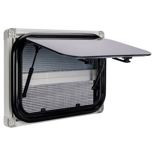 Ventana de Repuesto para Remolque, Estilo Abatible de Acrílico con Marco de Aluminio de Perfil Bajo para <span class=keywords><strong>Autocaravanas</strong></span>, Caravanas, Campers y Motorhomes - Product Image 1
