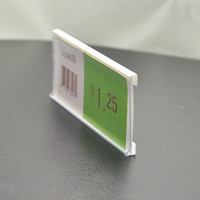 Coloré Durable Prix Plat Transparent En Plastique Billet Étagère Talker Pvc Porte-Étiquette