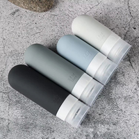 Ensemble de bouteilles de voyage en silicone de style sportif, approuvées par la TSA, étanches, sans BPA, contenants compressibles pour articles de toilette, toner, maquillage liquide