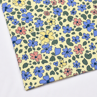 Tissu extensible pour canapé en polyester et élasthanne 100D, imprimé géométrique abstrait, en soie de lait tricotée, respirant et antistatique, directement de l'usine
