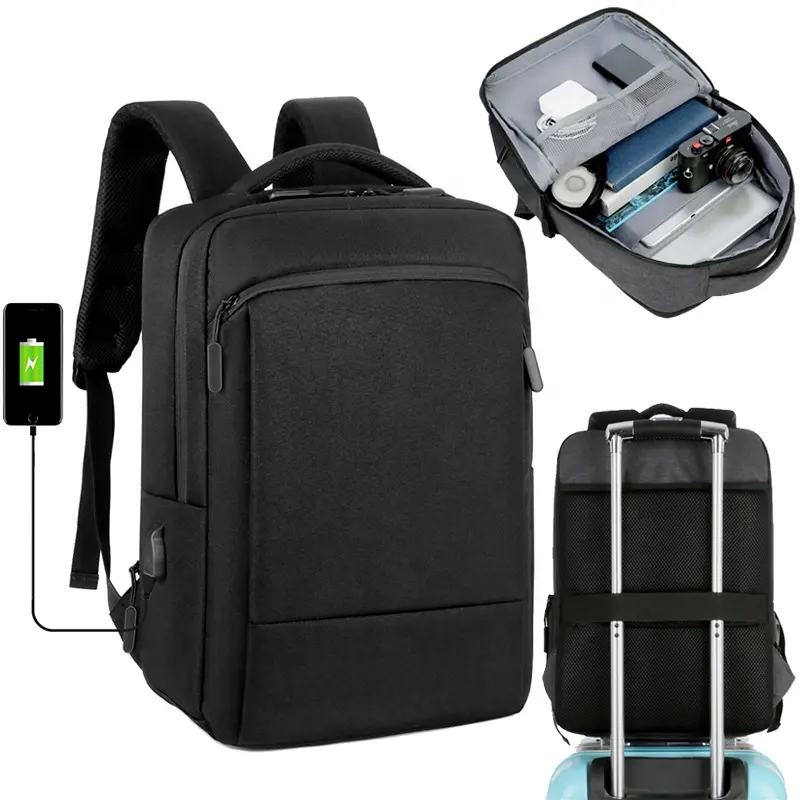 사용자 정의 다기능 노트북 배낭 남자 15.6 인치 사무실 작업 bagpack Usb 충전 비즈니스 가방